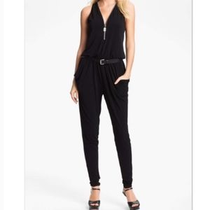 Michael Kors Blue Bronze Zipper Jumpsuit [Sz: L]